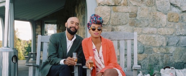 The couple vacationing in Paris...